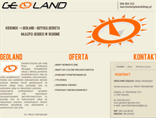 Tablet Screenshot of geoland-gizycko.com